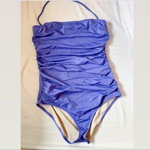 J. Crew Ruched Bandeau One-piece Swimsuit
